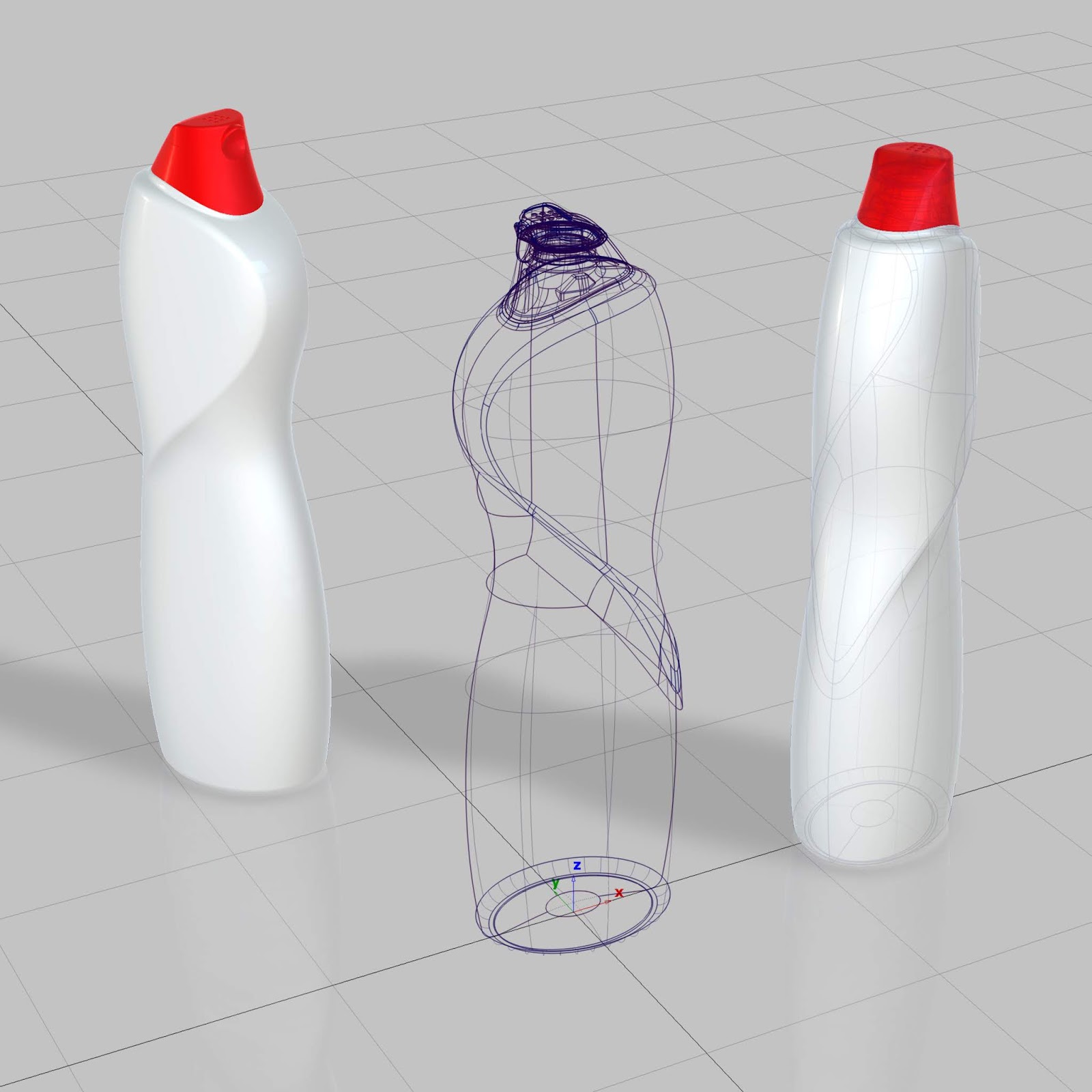 浴室清潔劑包裝設計(圖3)