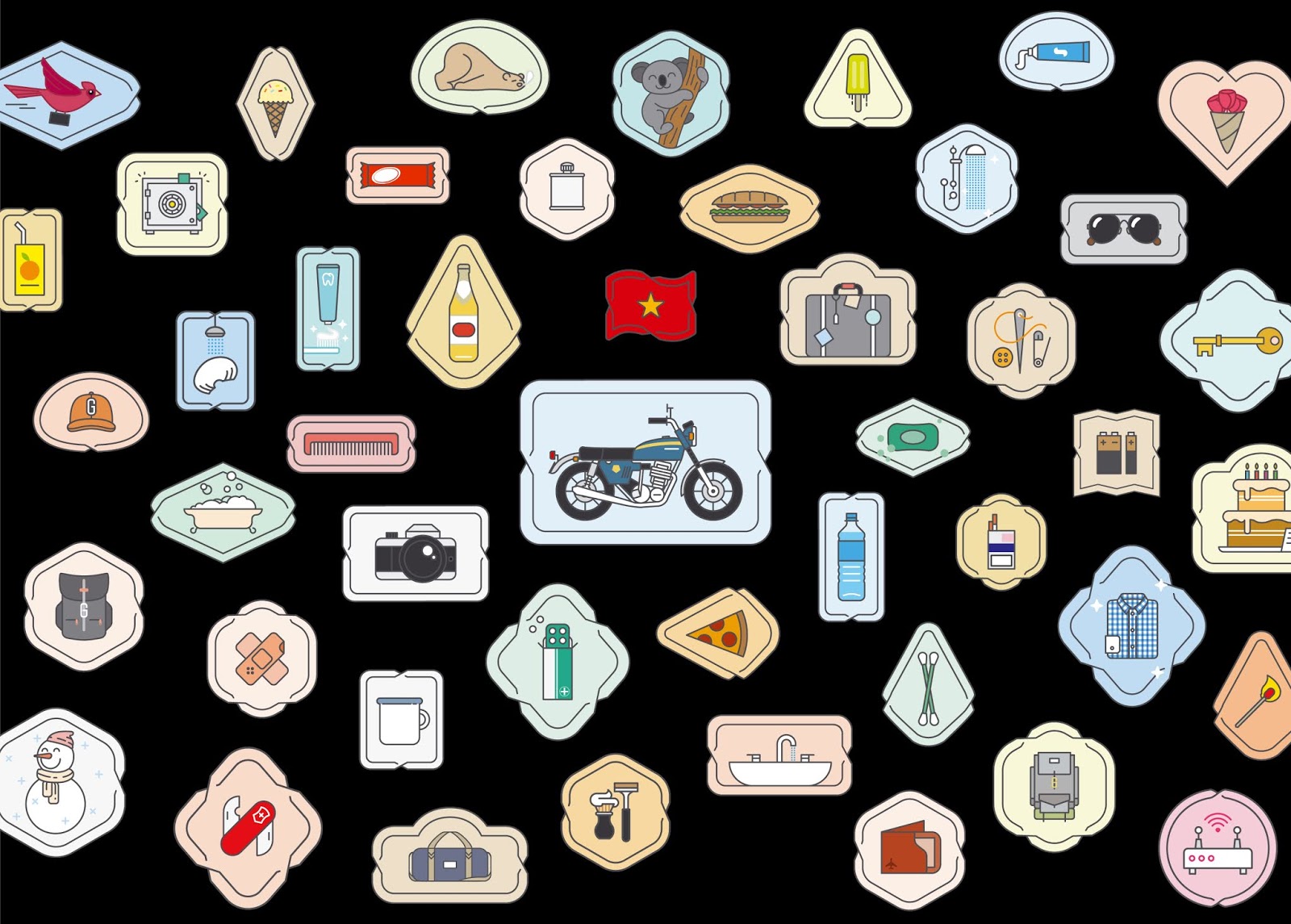 小型酒店vi設(shè)計溫馨又有趣(圖5)