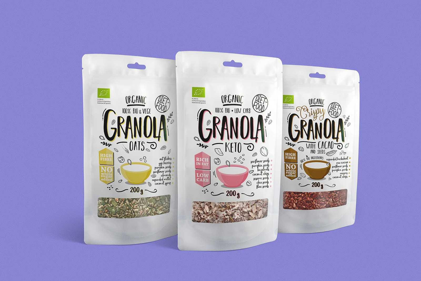 牛奶麥片包裝設(shè)計(jì)簡(jiǎn)約手繪元素(圖1)