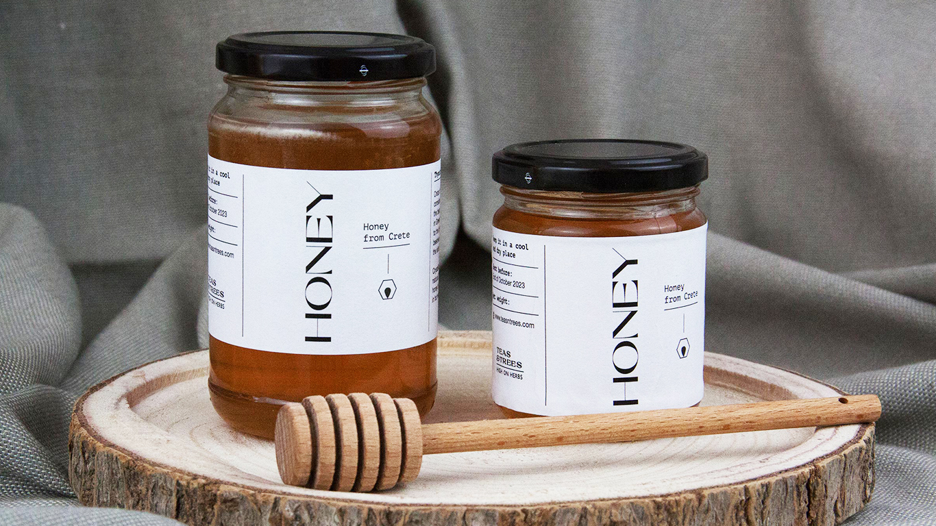 茶花蜂蜜包裝設(shè)計(jì)(圖1)