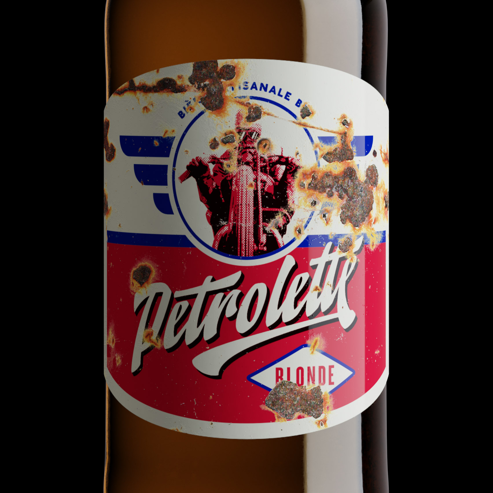 這款啤酒的標(biāo)簽設(shè)計(jì)故意弄得比較舊(圖4) 這款啤酒的標(biāo)簽設(shè)計(jì)故意弄得比較舊(圖4)