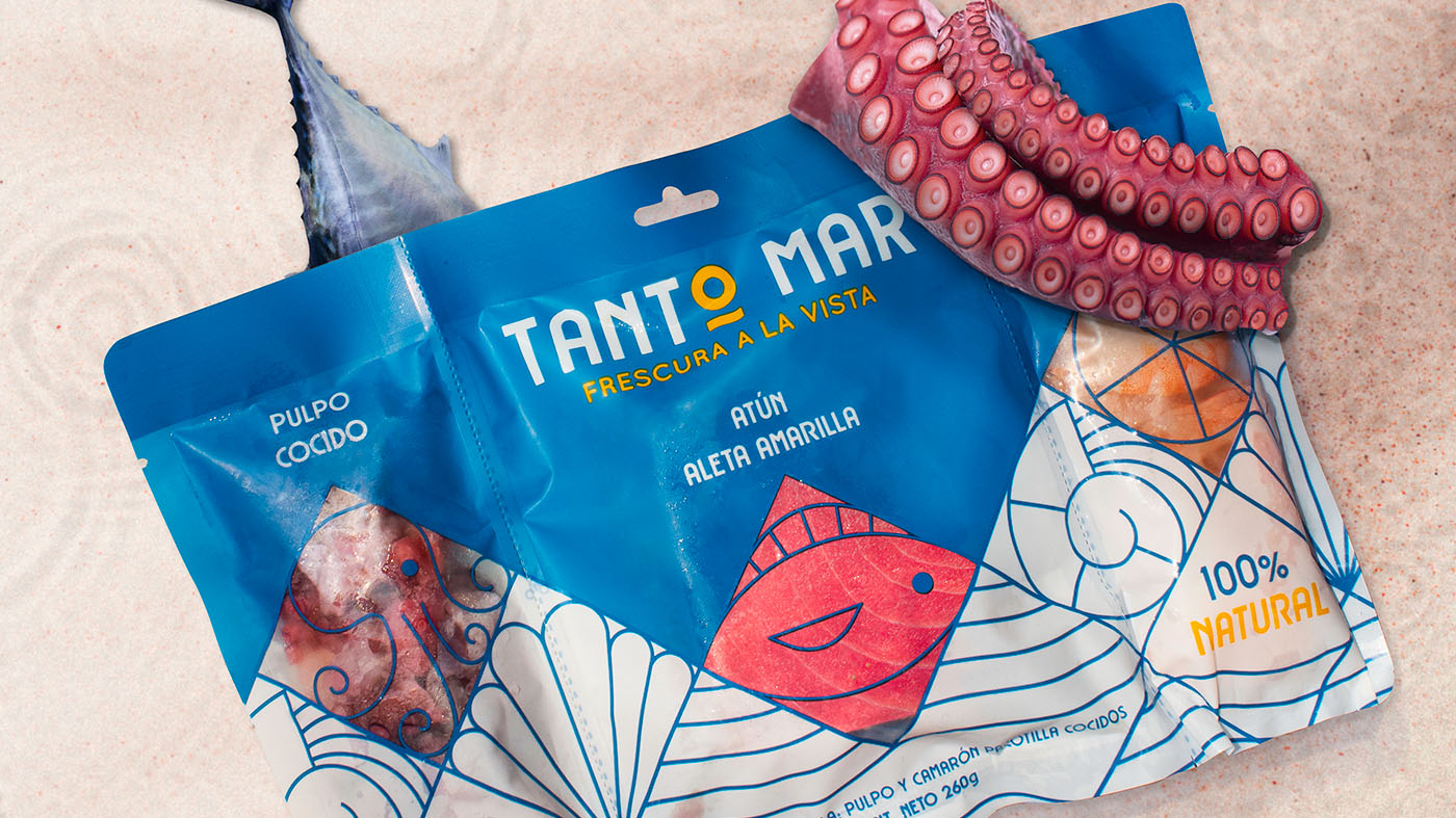 魷魚食品零食包裝設(shè)計(jì)(圖2)