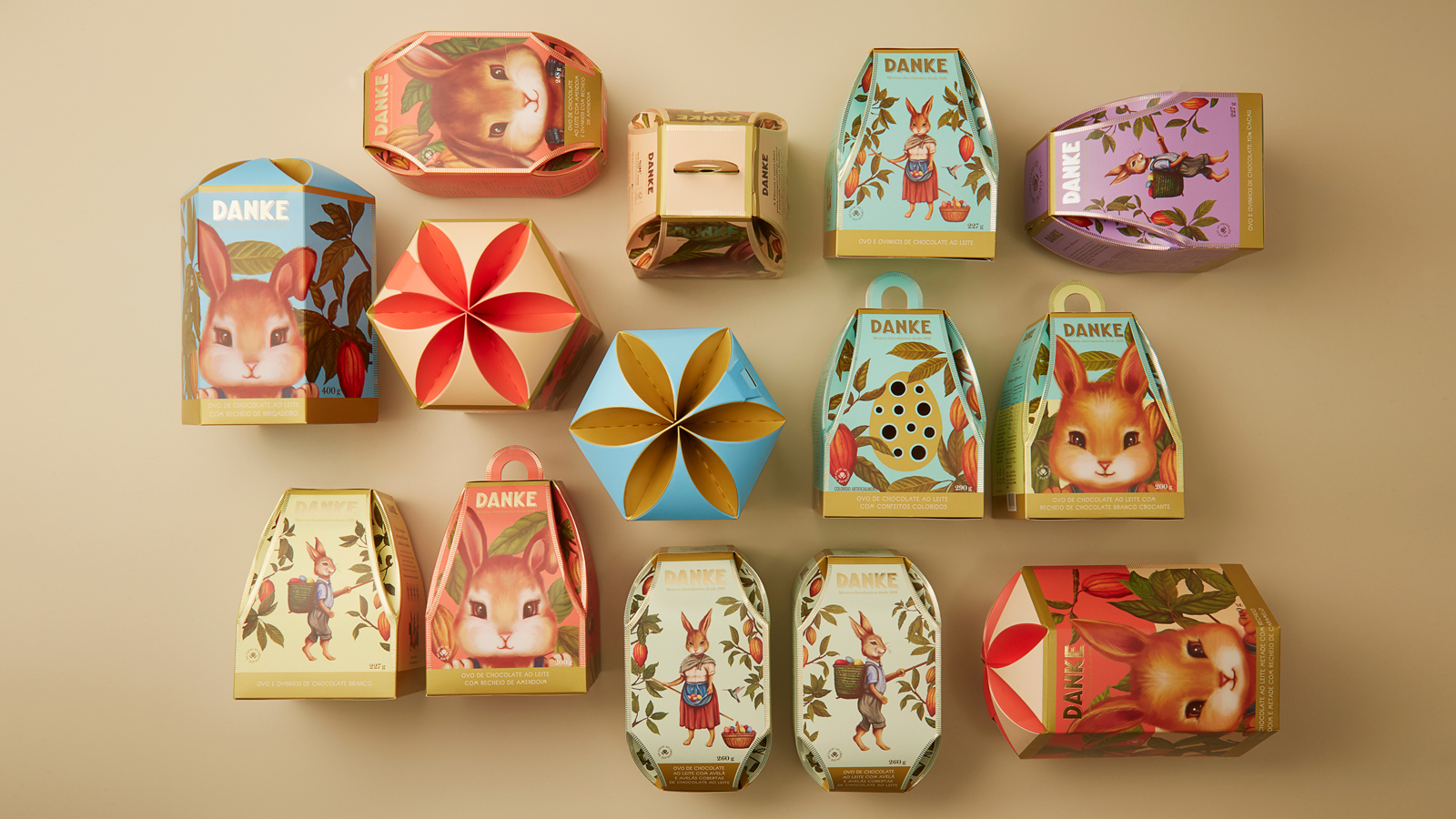 Danke巧克力產(chǎn)品插畫風格包裝設計欣賞(圖1)