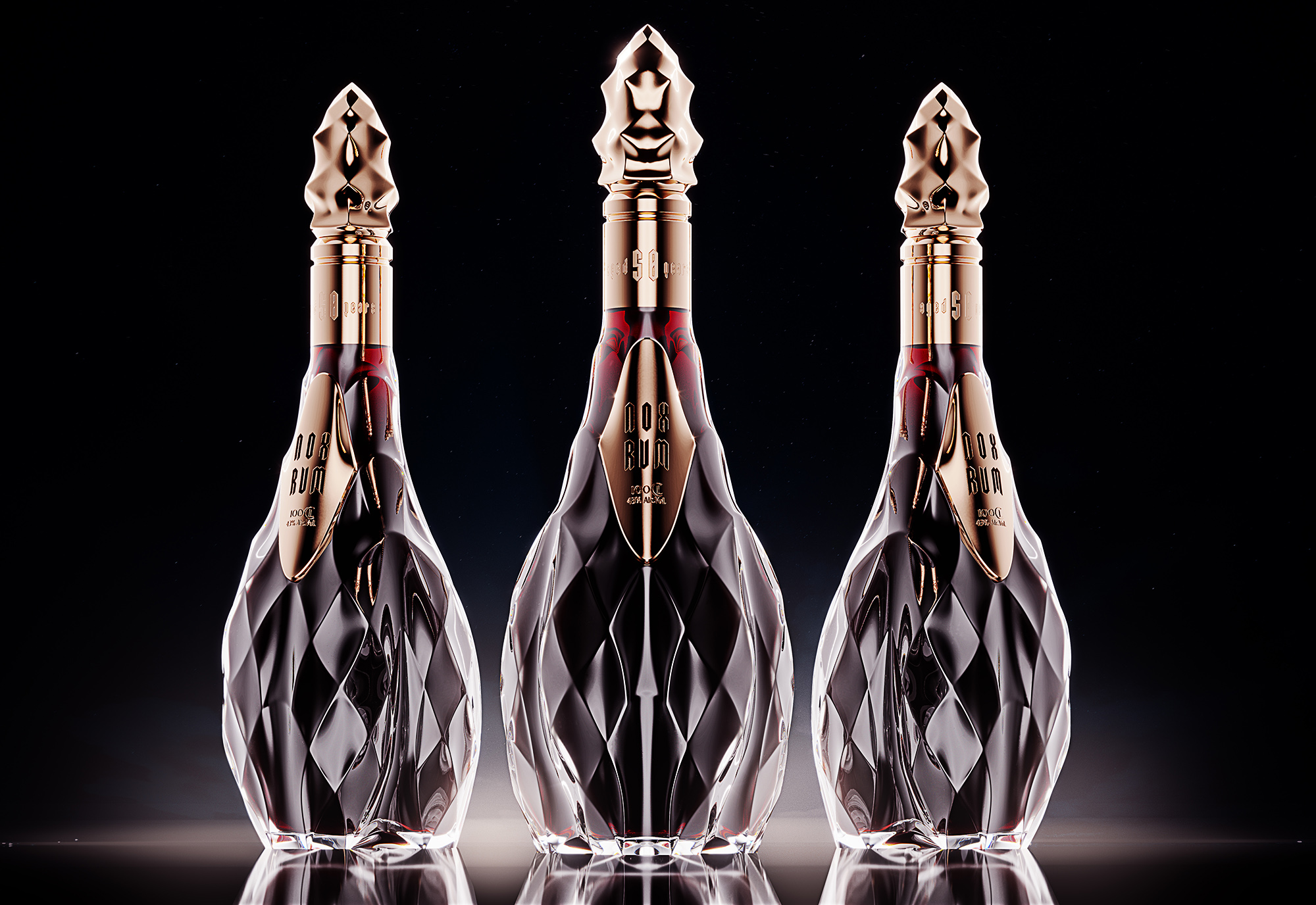 NOX RUM朗姆酒這樣設(shè)計簡約奢華(圖1)