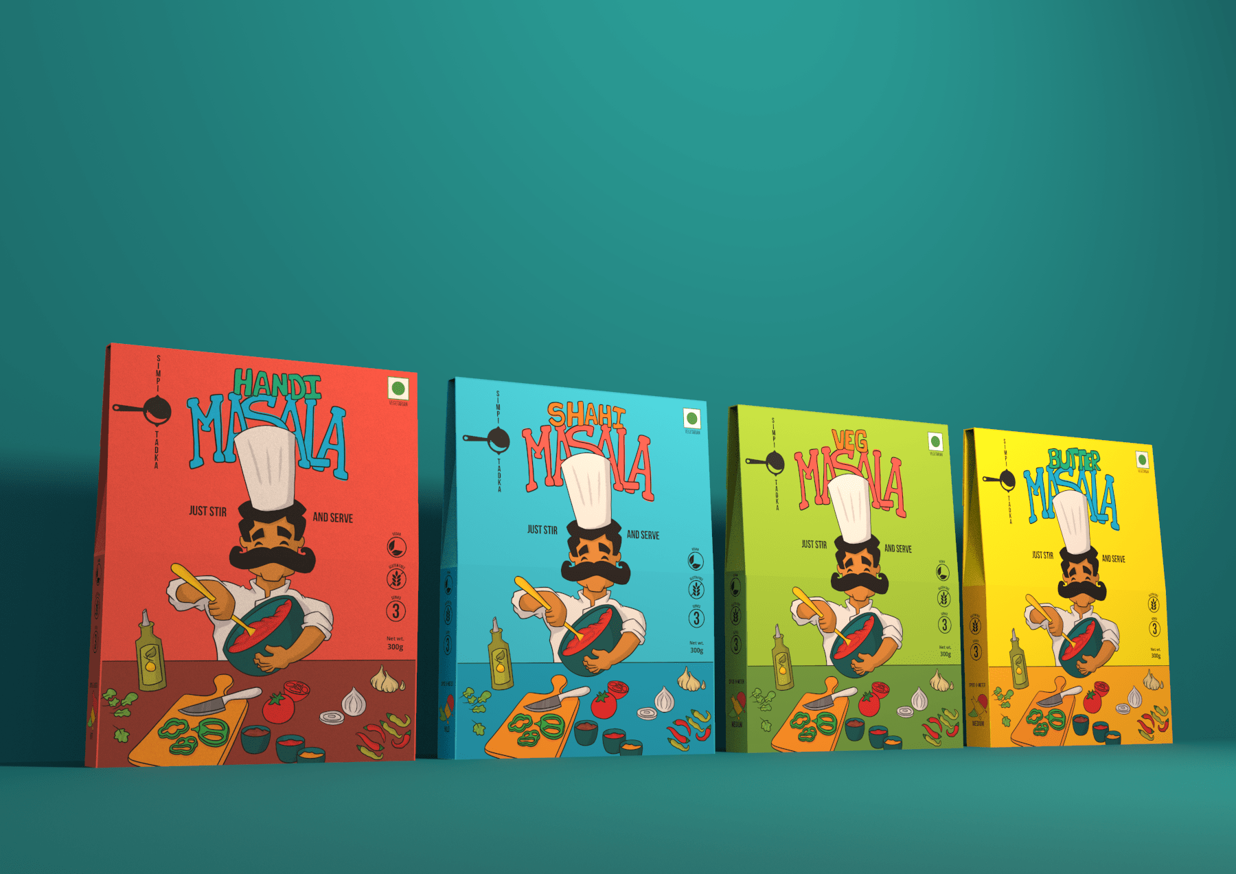 Simpli Tadka系列咖喱包裝設(shè)計(jì)欣賞(圖2)