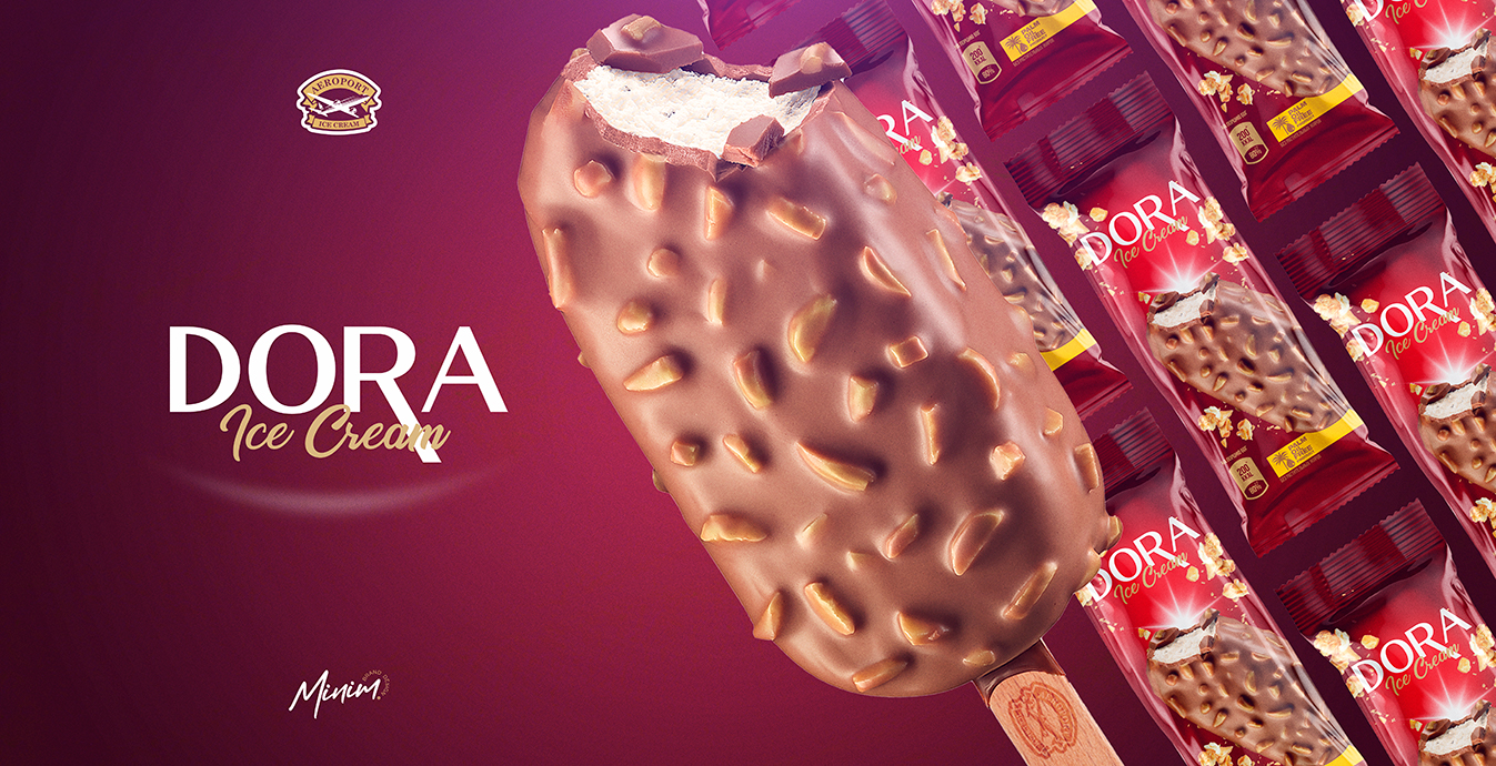Dora 冰淇淋包裝這樣設計更好激發(fā)顧客的食欲(圖2)