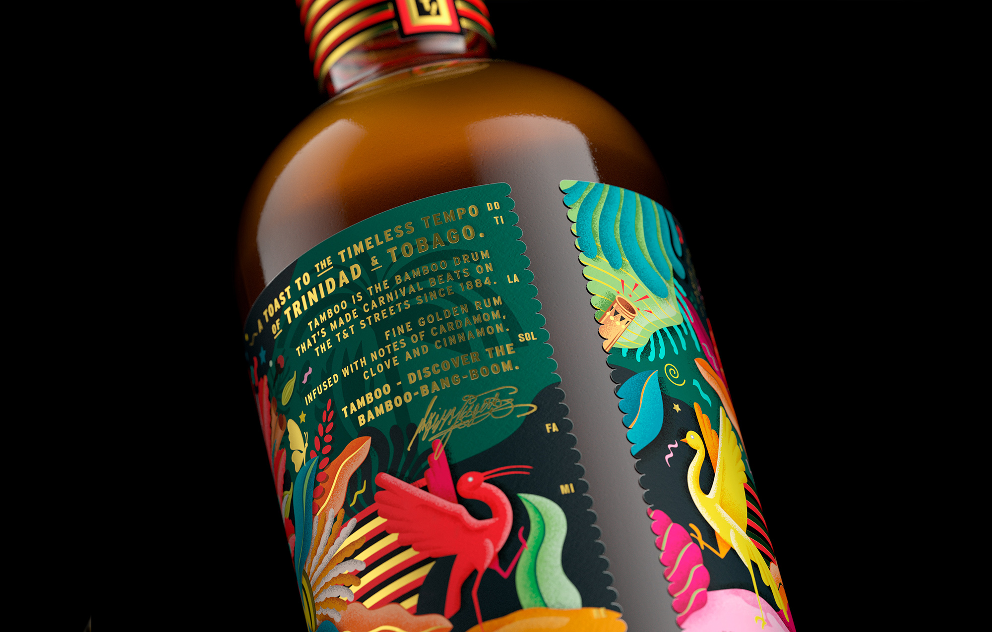 Tamboo朗姆酒包裝設(shè)計(jì)這樣做賦予品牌一種大膽而充滿活力的態(tài)度(圖3) Tamboo朗姆酒包裝設(shè)計(jì)這樣做賦予品牌一種大膽而充滿活力的態(tài)度(圖3)