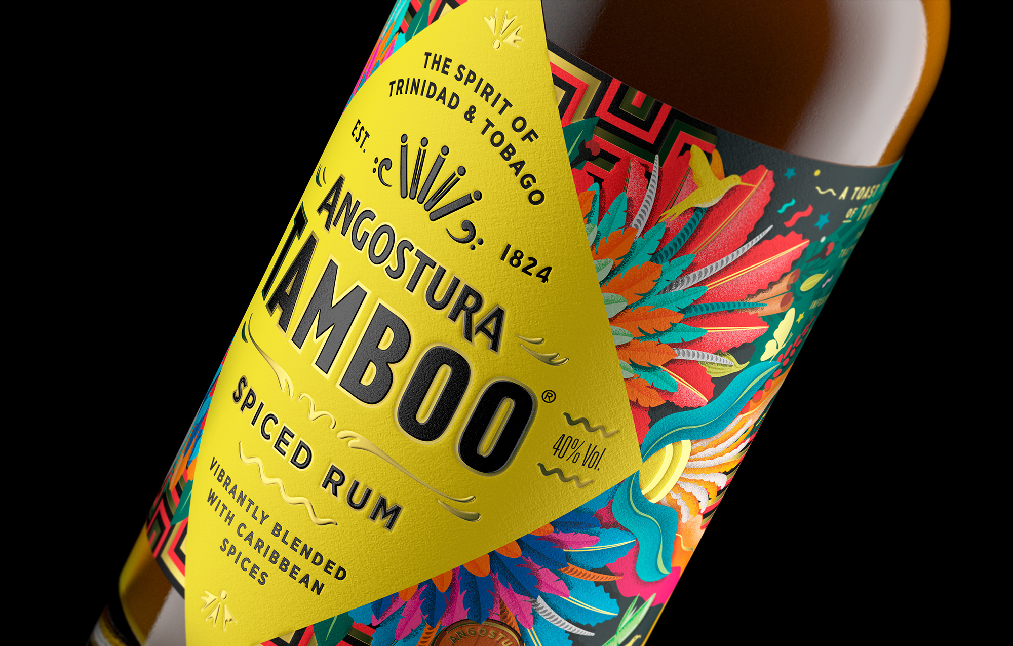 Tamboo朗姆酒包裝設(shè)計(jì)這樣做賦予品牌一種大膽而充滿活力的態(tài)度(圖2) Tamboo朗姆酒包裝設(shè)計(jì)這樣做賦予品牌一種大膽而充滿活力的態(tài)度(圖2)