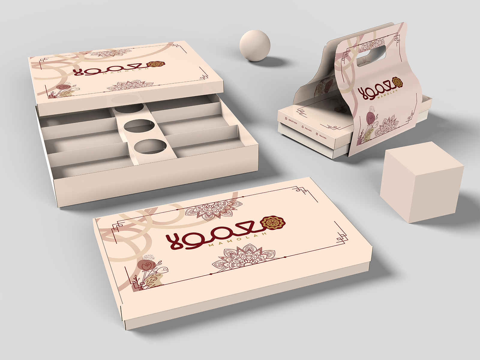 簡(jiǎn)約現(xiàn)代的甜品包裝盒這樣設(shè)計(jì)足以吸引消費(fèi)者的注意力(圖3)