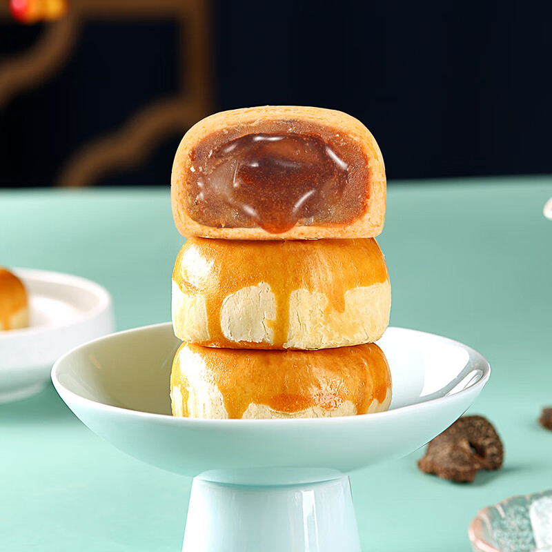 鮮品屋 鮮品花月 蘇式月餅 8餅4味 520g包裝禮盒產(chǎn)品包裝創(chuàng)意設(shè)計(jì)欣賞(圖4)