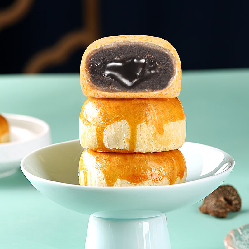 鮮品屋 鮮品花月 蘇式月餅 8餅4味 520g包裝禮盒產(chǎn)品包裝創(chuàng)意設(shè)計(jì)欣賞(圖5)