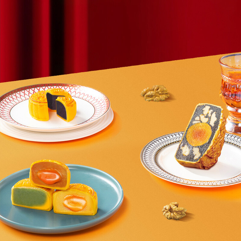 WING WAH 元朗榮華 榮華富貴禮月 廣式月餅 10餅5味 780g 禮盒裝包裝禮盒產(chǎn)品包裝創(chuàng)意設(shè)計(jì)欣賞(圖4)