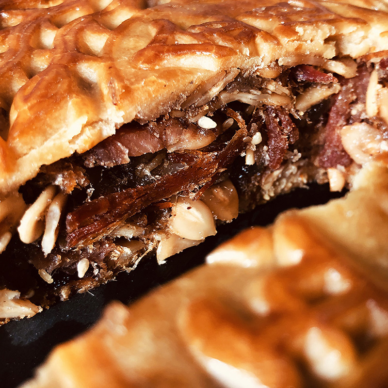 竹園島 廣式伍仁金腿大月餅 1kg 禮盒裝包裝禮盒產品包裝創(chuàng)意設計欣賞(圖3)