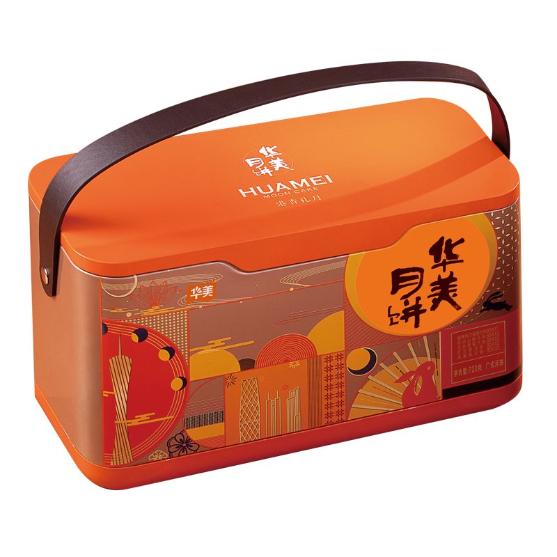 Huamei 華美 港香禮月 廣式月餅 9餅5味 720g 禮盒裝包裝禮盒產(chǎn)品包裝創(chuàng)意設(shè)計欣賞(圖2)