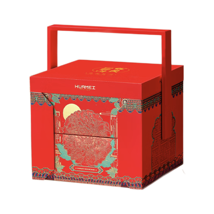 Huamei 華美 尊漢禮月 廣式月餅 15餅5味 1.23kg 禮盒裝包裝禮盒產(chǎn)品包裝創(chuàng)意設(shè)計(jì)欣賞(圖1)
