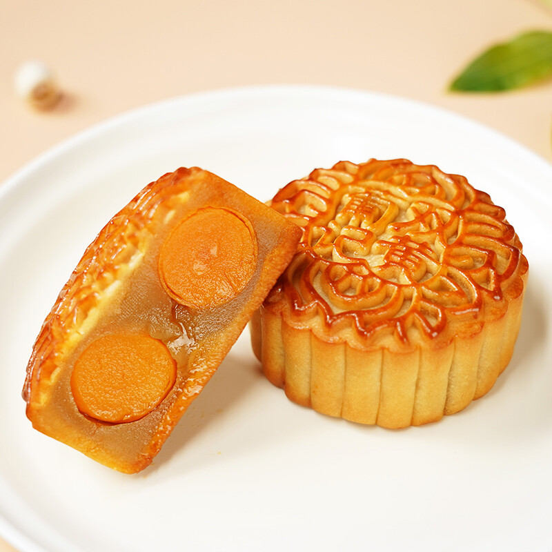 葡記 雙黃白蓮蓉廣式月餅 180g包裝禮盒產(chǎn)品包裝創(chuàng)意設計欣賞(圖4)