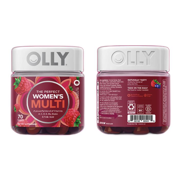 OLLY 維她秘密罐 多汁漿果味 70粒保健產(chǎn)品包裝創(chuàng)意設(shè)計(jì)欣賞(圖1)