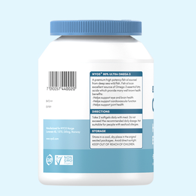 NYO3 80%OMEGA-3 深海魚油保健產(chǎn)品包裝創(chuàng)意設(shè)計(jì)欣賞(圖3)