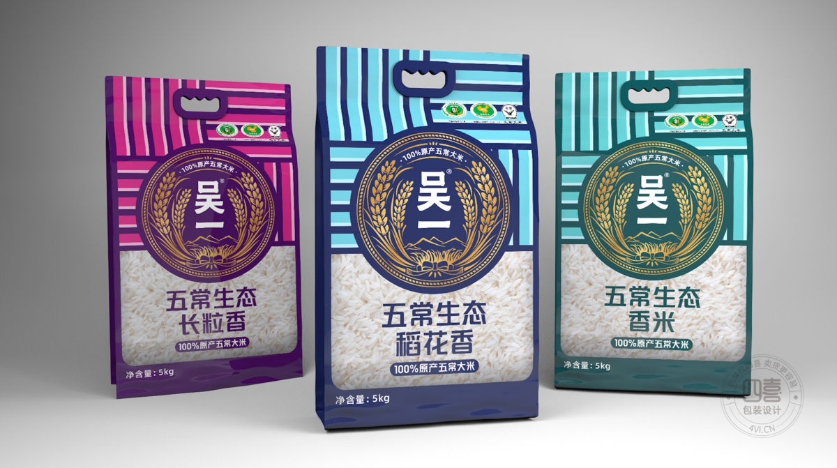 五常大米包裝這樣設(shè)計好賣貨(圖1) 五常大米包裝這樣設(shè)計好賣貨(圖1)