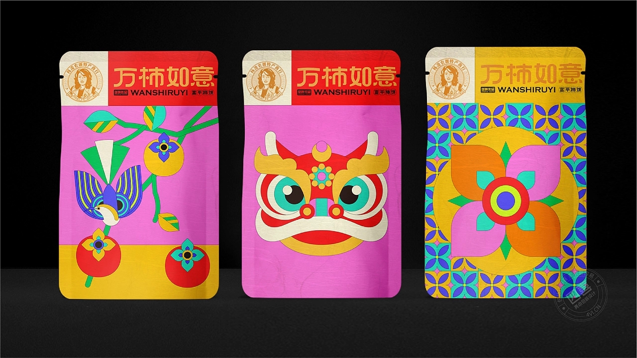 柿餅禮盒包裝設(shè)計(jì)(圖7) 柿餅禮盒包裝設(shè)計(jì)(圖7)