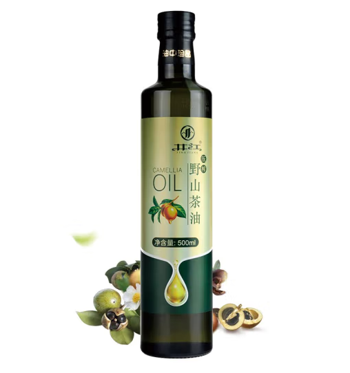 瓶裝野山茶油包裝設計作品欣賞(圖1)