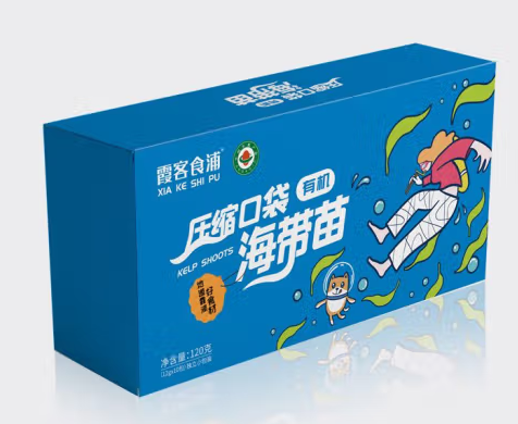 有機海帶苗的包裝盒設(shè)計作品欣賞(圖1) 有機海帶苗的包裝盒設(shè)計作品欣賞(圖1)