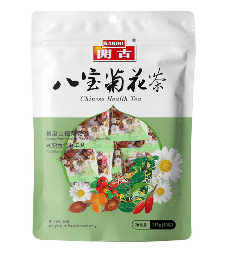 八寶菊花茶包裝袋設(shè)計(jì)欣賞(圖1) 八寶菊花茶包裝袋設(shè)計(jì)欣賞(圖1)