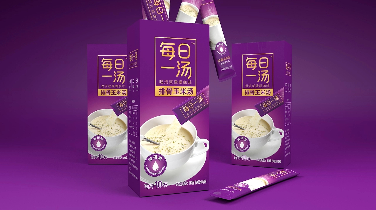 排骨玉米湯外包裝設(shè)計(jì)怎么做好(圖1)