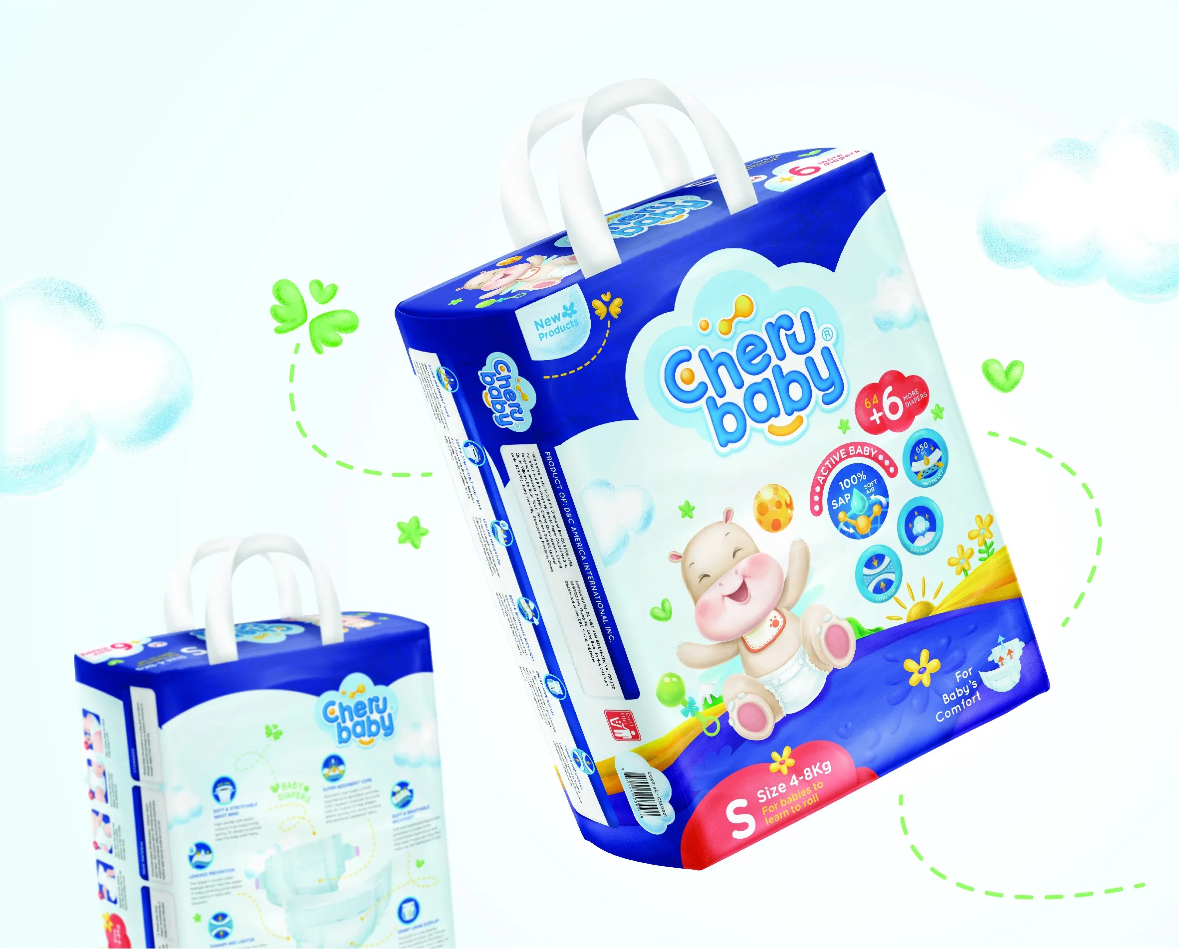 嬰兒紙尿褲外包裝設計欣賞(圖1)