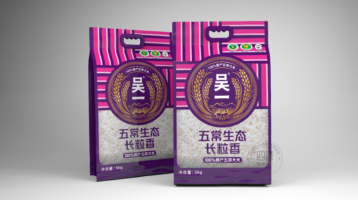 五常長(zhǎng)粒香大米包裝袋設(shè)計(jì)要求有哪些(圖1)