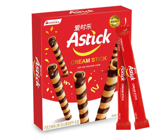 巧克力味夾心棒零食包裝盒設(shè)計欣賞(圖1)