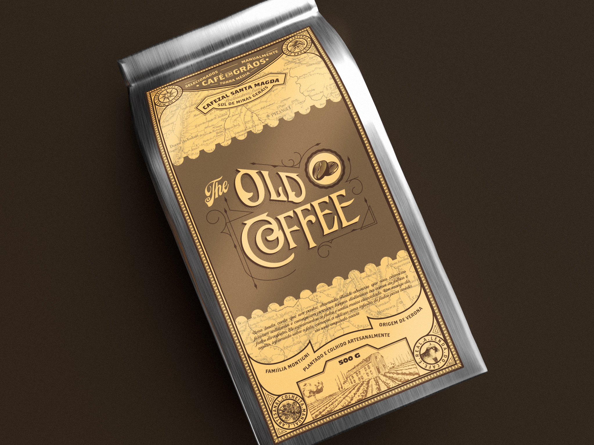 復(fù)古咖啡袋包裝設(shè)計(jì)(圖8) 復(fù)古咖啡袋包裝設(shè)計(jì)(圖8)