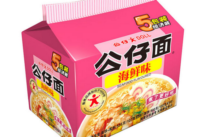 公仔面 公仔面品牌logo與食品包裝設(shè)計(jì)欣賞(圖2)