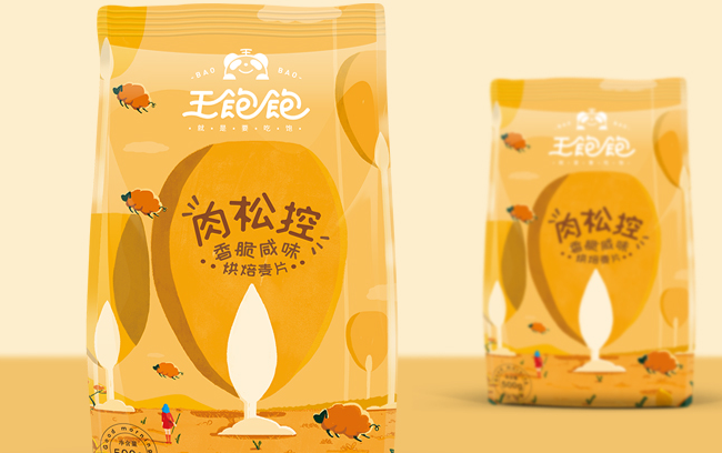 王飽飽品牌logo與食品包裝設(shè)計欣賞(圖4)