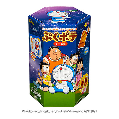 包裝設(shè)計公司推薦哆啦夢土豆奶酪味東鴿包裝設(shè)計欣賞(圖1)