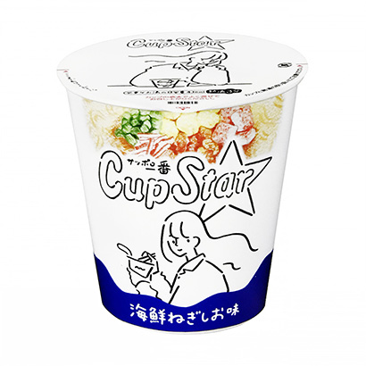 札幌第一杯明星海鮮蔥味大餅太陽(yáng)約面類包裝設(shè)計(jì)(圖1)