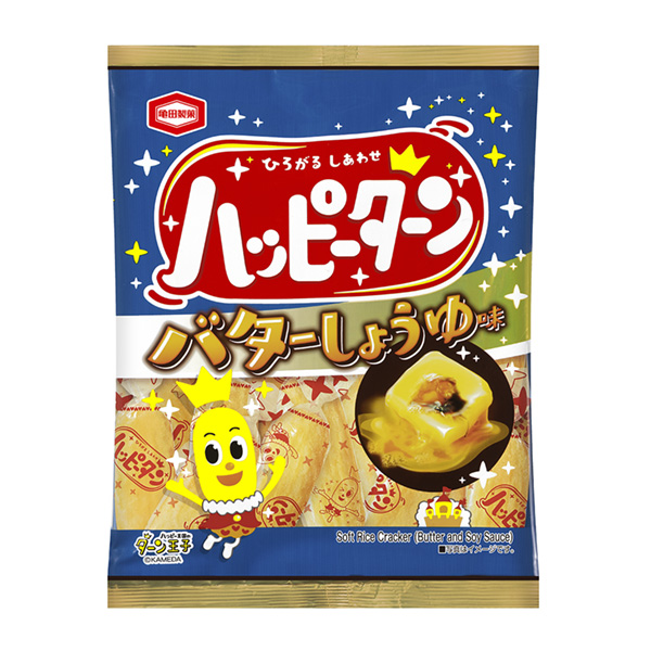 快樂(lè)回轉(zhuǎn)黃油醬油味龜田制果包裝設(shè)計(jì)(圖1) 快樂(lè)回轉(zhuǎn)黃油醬油味龜田制果包裝設(shè)計(jì)(圖1)