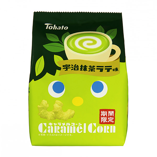 焦糖玉米宇治抹茶拿鐵味包裝設計欣賞(圖1) 焦糖玉米宇治抹茶拿鐵味包裝設計欣賞(圖1)