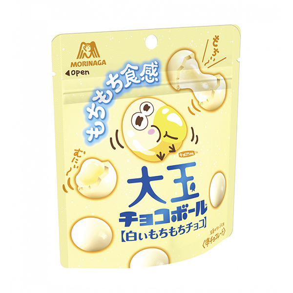 大玉巧克力球白色年糕巧克力森永制果食品飲料包裝設(shè)計(jì)(圖1)