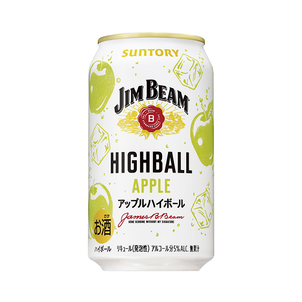 包裝設(shè)計(jì)欣賞吉姆光束高球罐＜蘋果高球＞ (三得利) 2025年1月14日發(fā)售(圖1)