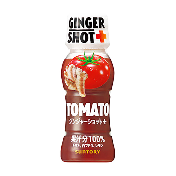 包裝設(shè)計(jì)欣賞GINGER SHOT+ ＜TOMATO ＞ (三得利食品國(guó)際) (圖1)