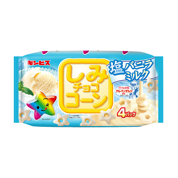 包裝設計欣賞斑點巧克力玉米＜鹽香草牛奶＞ (金維斯) (圖1)