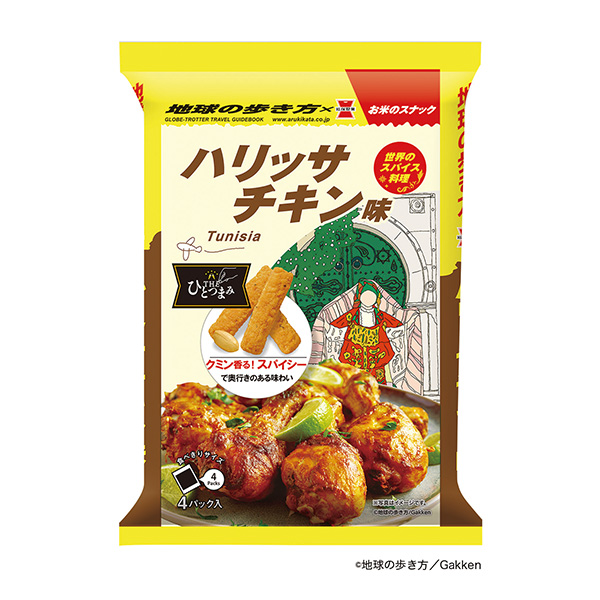 包裝設(shè)計(jì)欣賞THE一撮＜哈里薩雞肉味＞地球的行走方式監(jiān)修(巖冢制菓) (圖1)