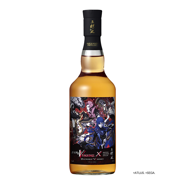 包裝設(shè)計欣賞真女神轉(zhuǎn)生V Vengeance×三郎丸混合威士忌(若鶴酒造) (圖1)